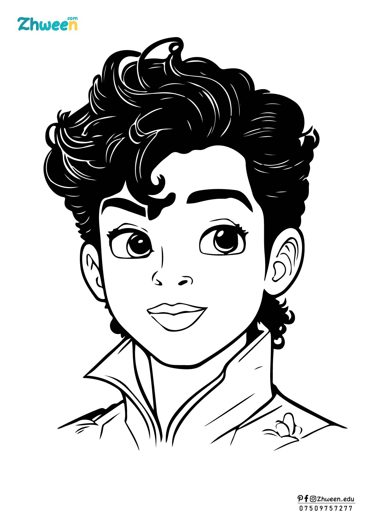 coloring unicorn, princess and prince