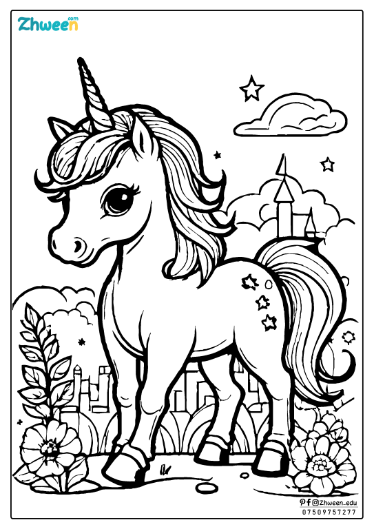 coloring unicorn