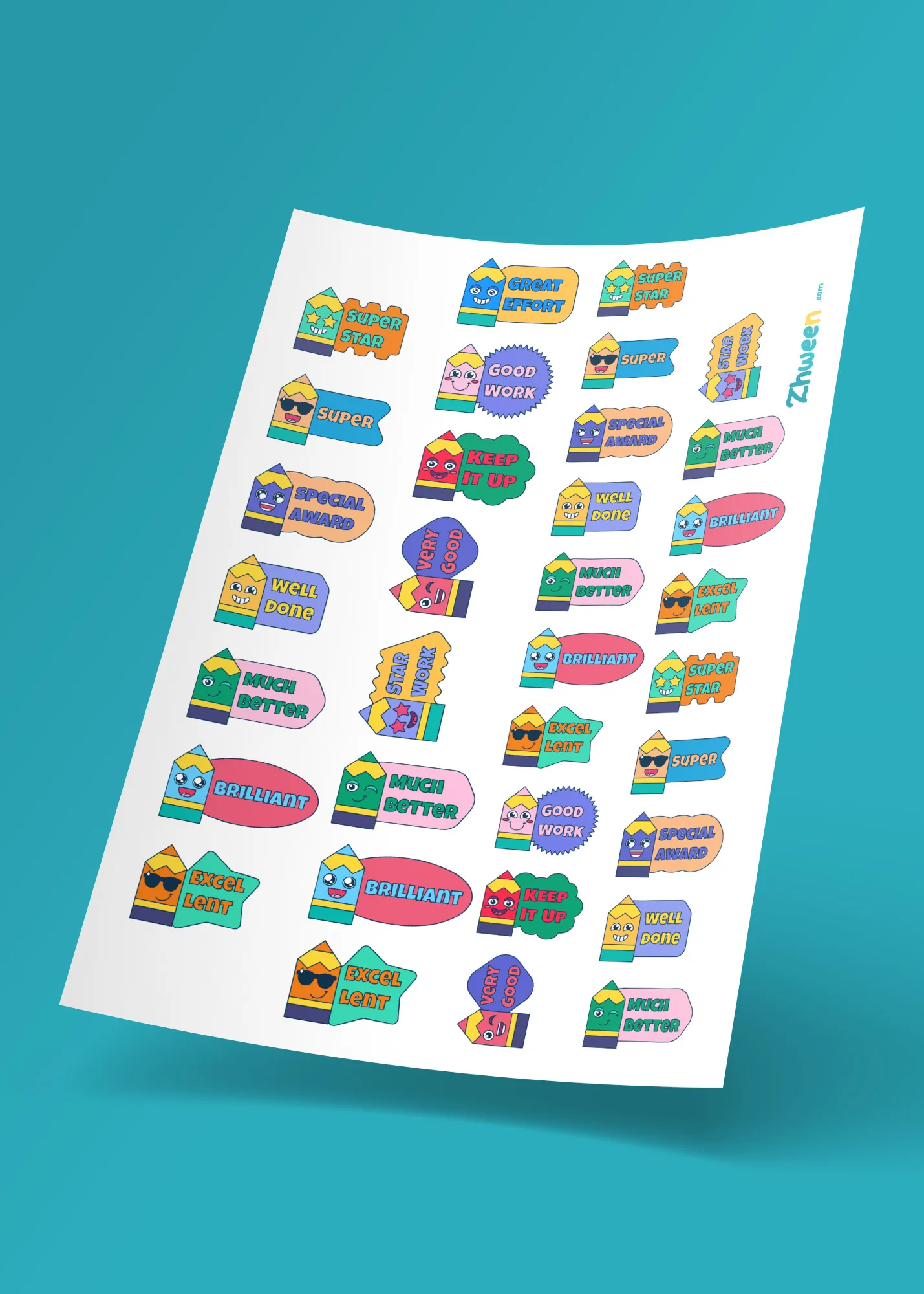 pencil character reward [English]